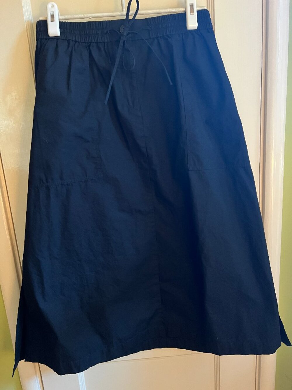 Uniqlo Black Khaki Midi Skirt -Womens Size Large